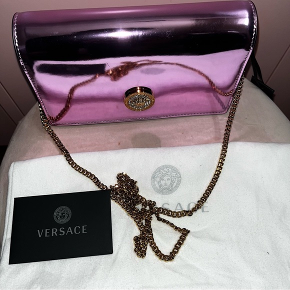 Authentic Versace shoe and matching bag Size 6.5 Sandal Lillia crystal - Picture 8 of 16